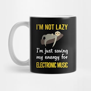 Funny Lazy Electronic Music Mug